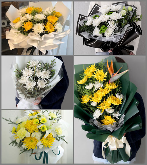 重庆开州区白鹤街道白事花束代送